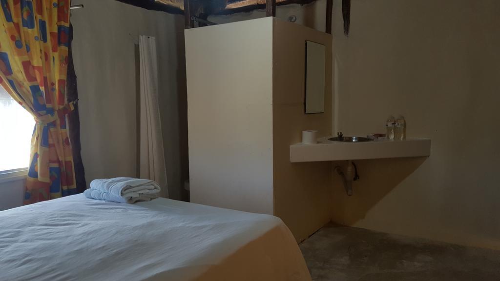 Las Cabanas Del Doctor Mahahual Ngoại thất bức ảnh