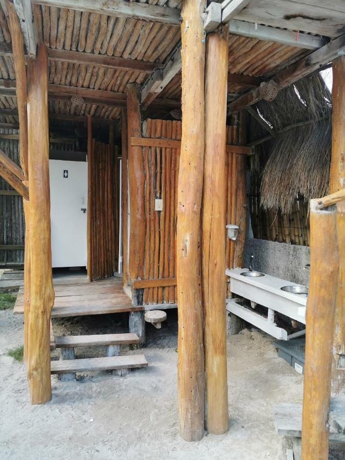 Las Cabanas Del Doctor Mahahual Ngoại thất bức ảnh